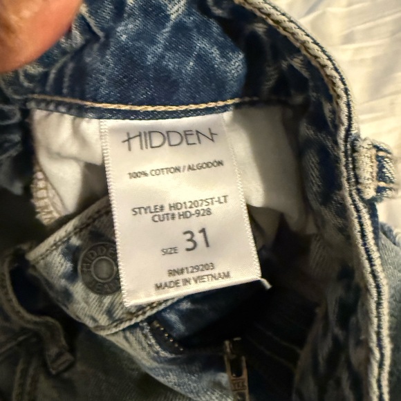 Hidden Distressed Light Blue Jeans - Picture 4 of 4